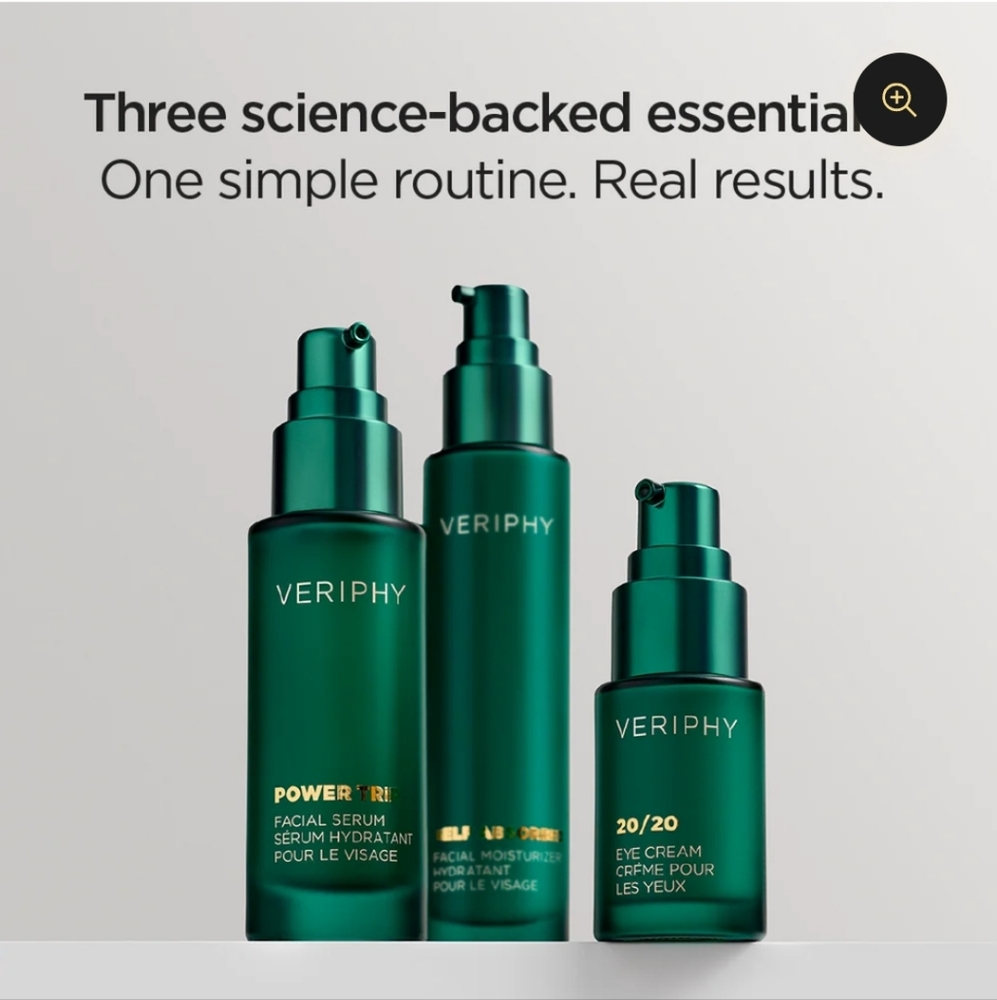NIB $235 Luxury Veriphy Hydrate & Glow Core Trio Gift Set